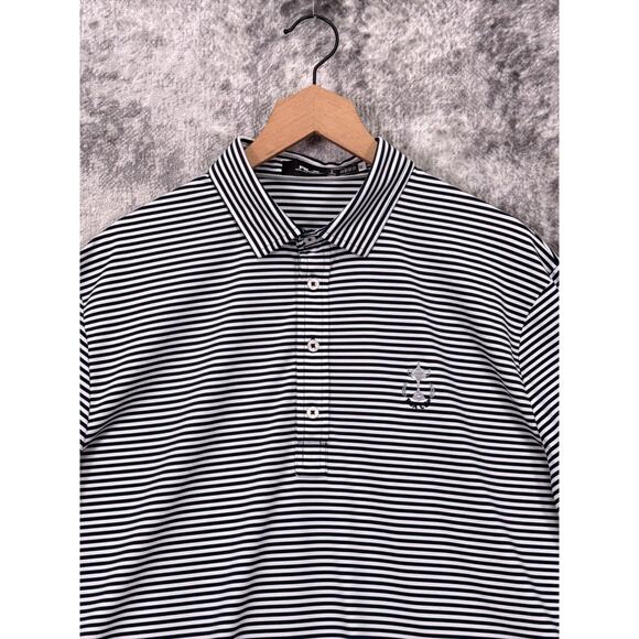 Ralph Lauren Polo Shirt XL Mens RLX Striped Short Sleeve PGA Golf Performance - Picture 2 of 8